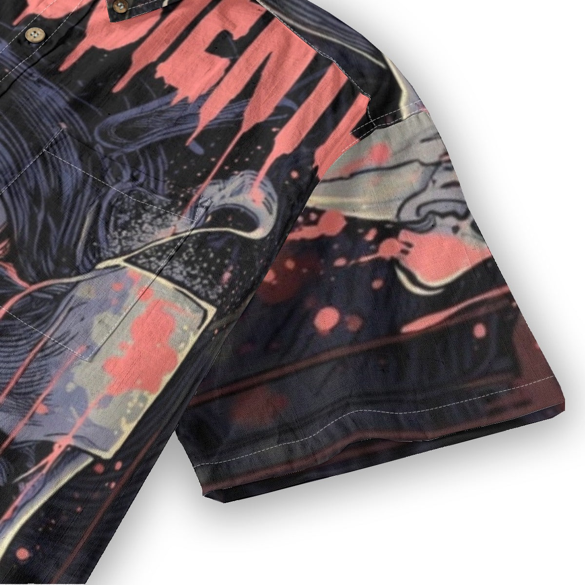 All-Over Print Men's Breathable Cotton Shirt|125GSM