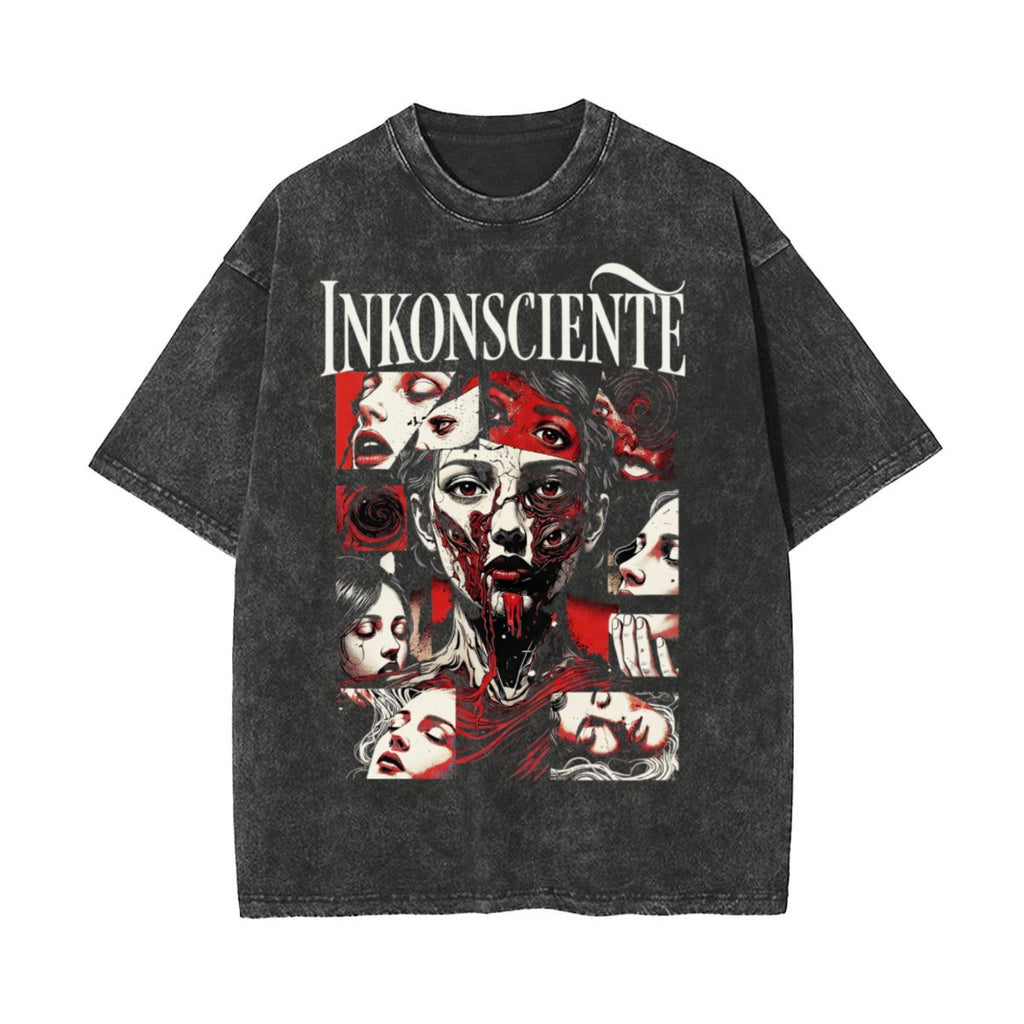 Unisex Heavyweight Washed T-shirt Printed in USA|250GSM Cotton DTF Double-sided
