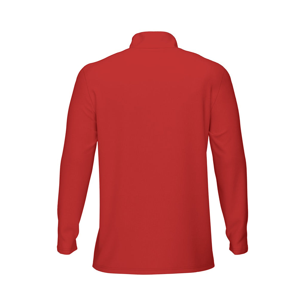 All-Over Print Men's Sports Collar Jersey With Long Sleeve| Interlock