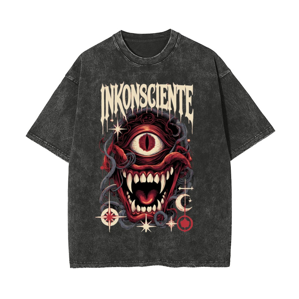 Unisex Heavyweight Washed T-shirt Printed in USA|250GSM Cotton DTF Double-sided