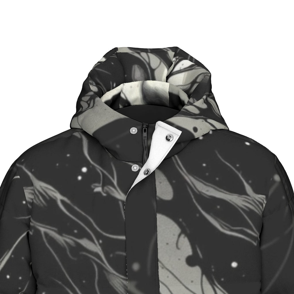 All-Over Print Unisex Long Down Jacket