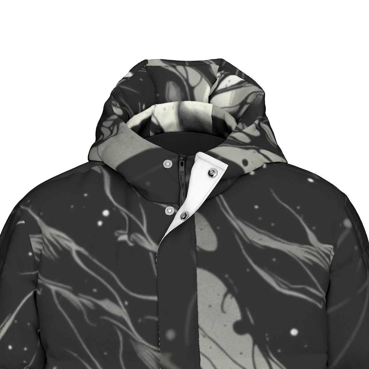 All-Over Print Unisex Long Down Jacket