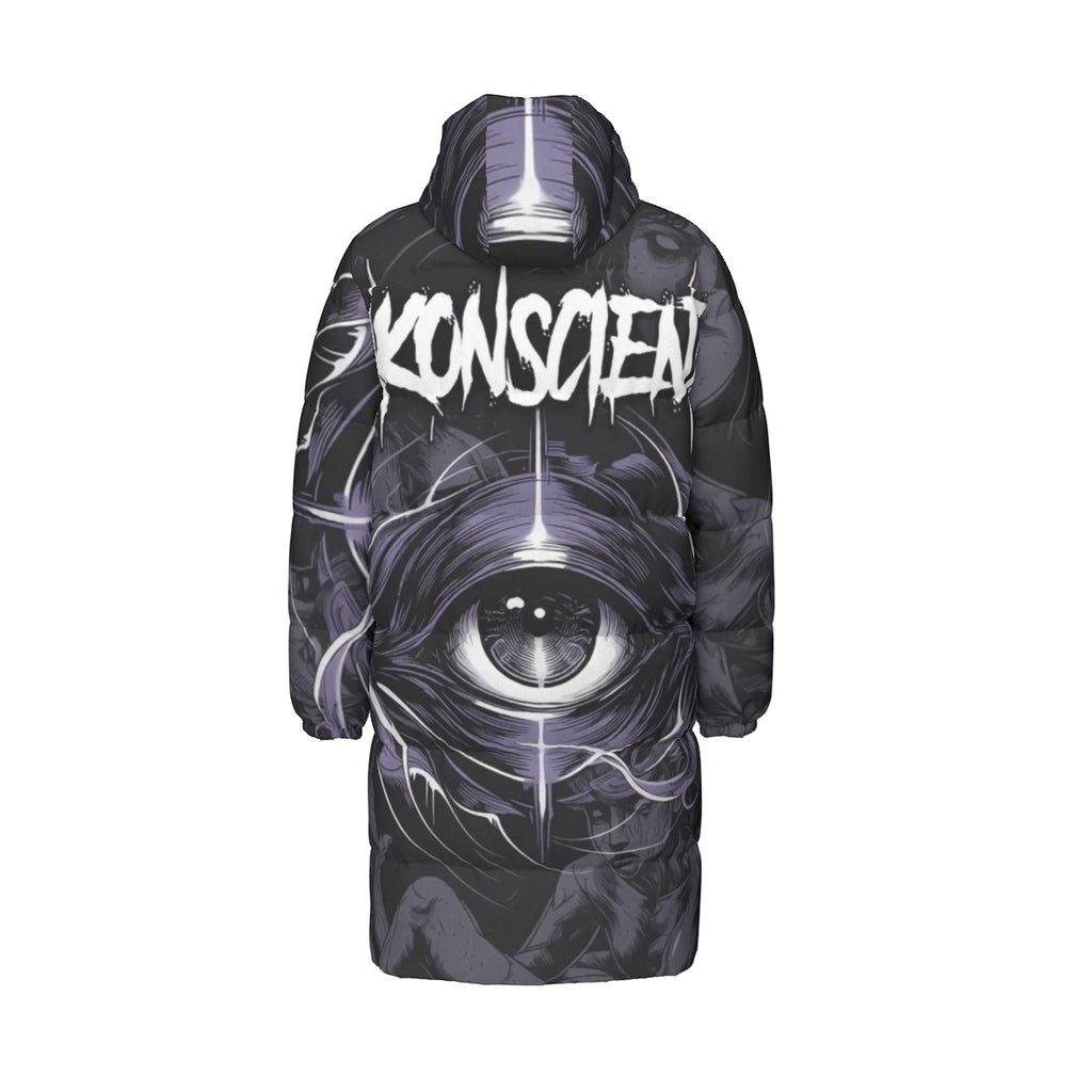 All-Over Print Unisex Long Down Jacket