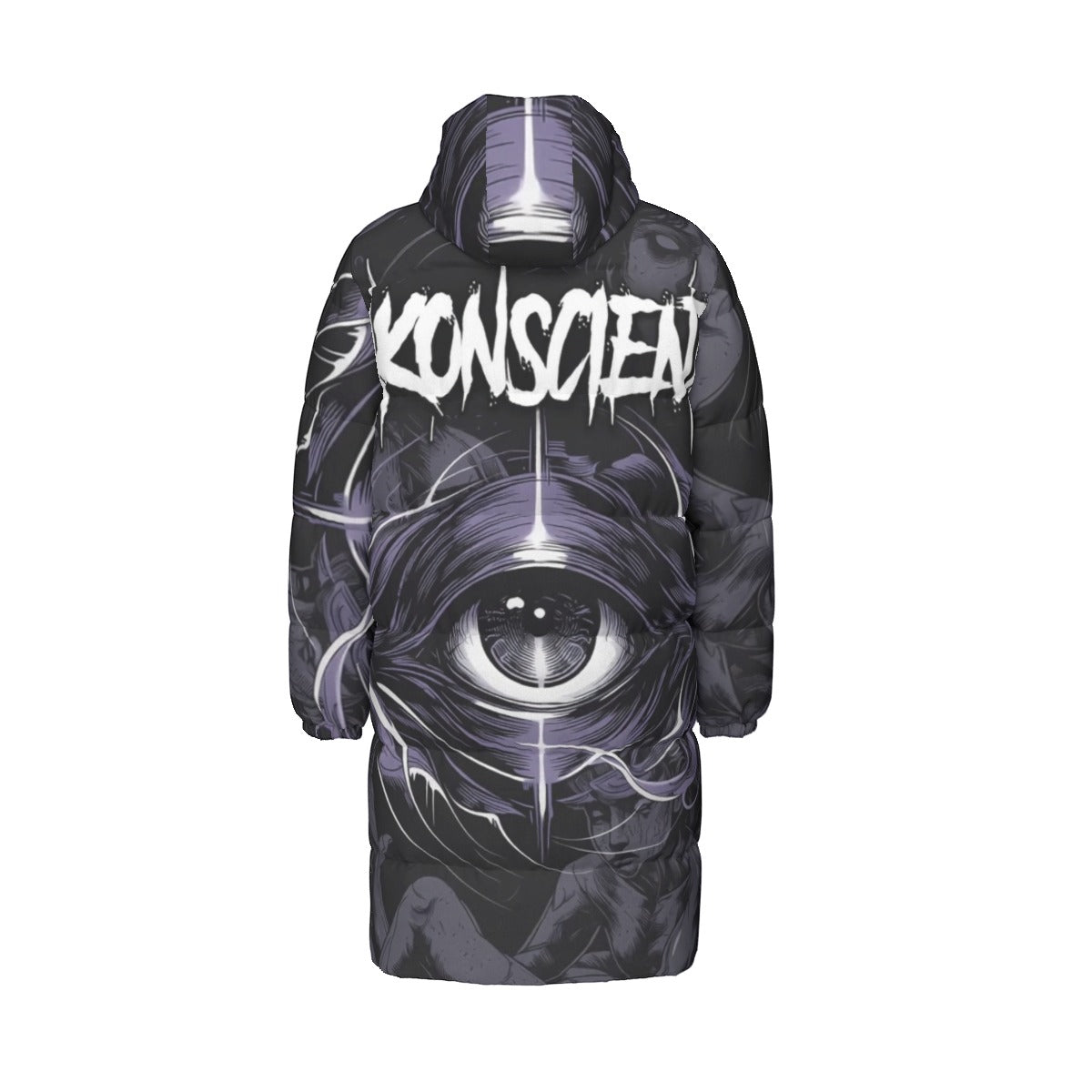All-Over Print Unisex Long Down Jacket