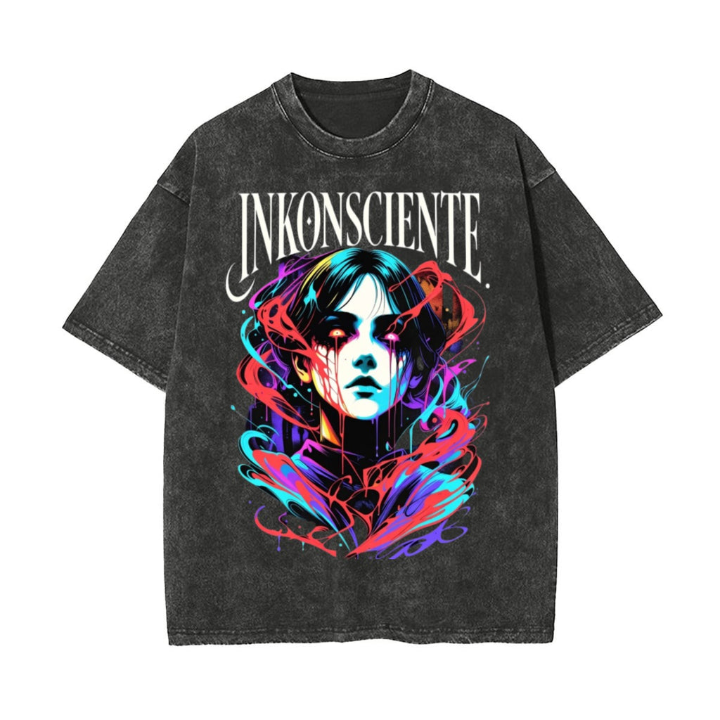 Unisex Heavyweight Washed T-shirt Printed in USA|250GSM Cotton DTF Double-sided
