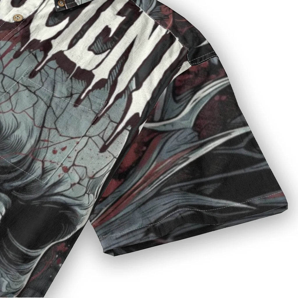 All-Over Print Men's Breathable Cotton Shirt|125GSM