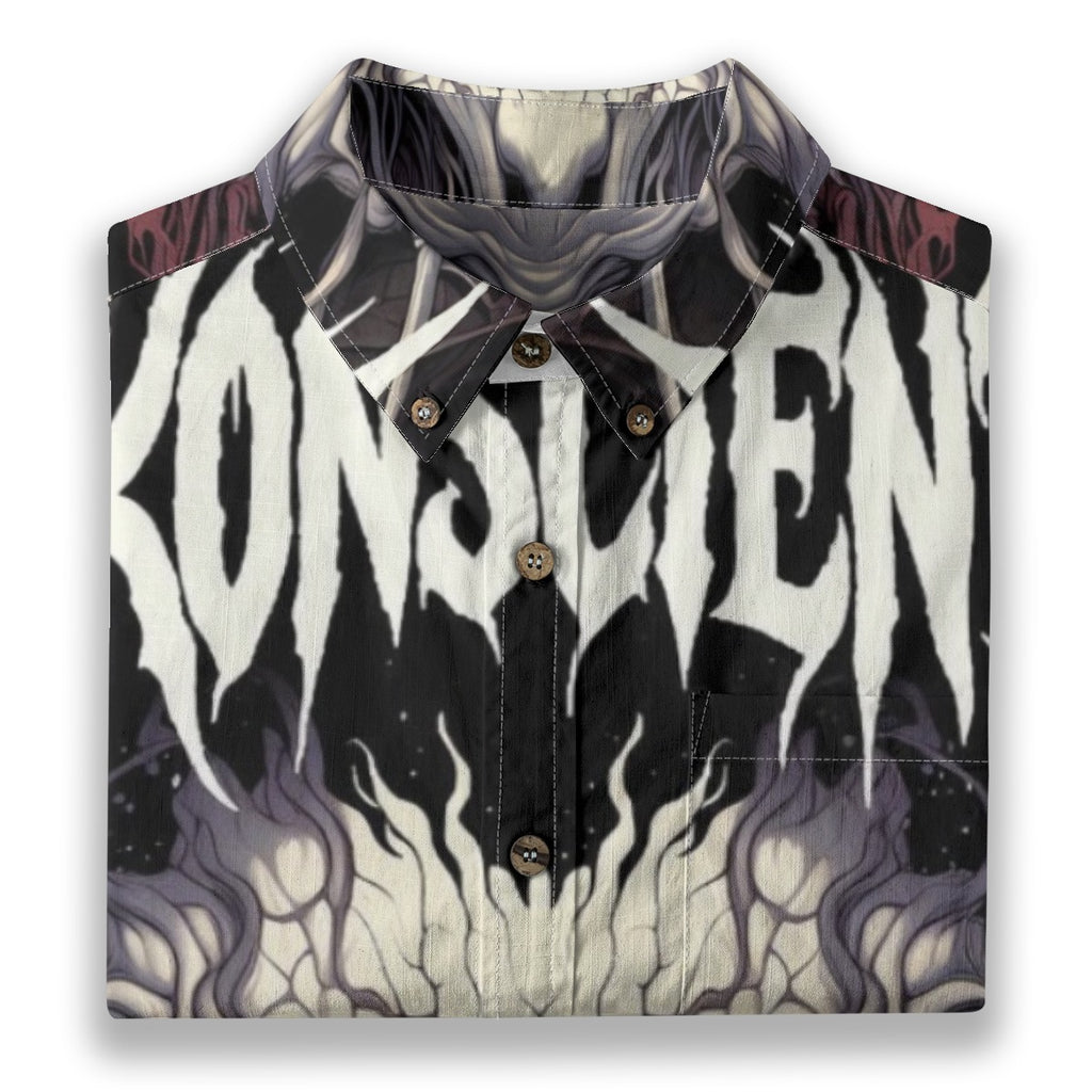 All-Over Print Men's Breathable Cotton Shirt|125GSM