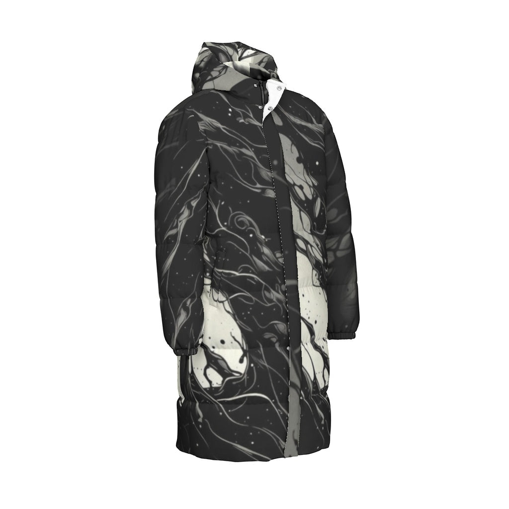 All-Over Print Unisex Long Down Jacket