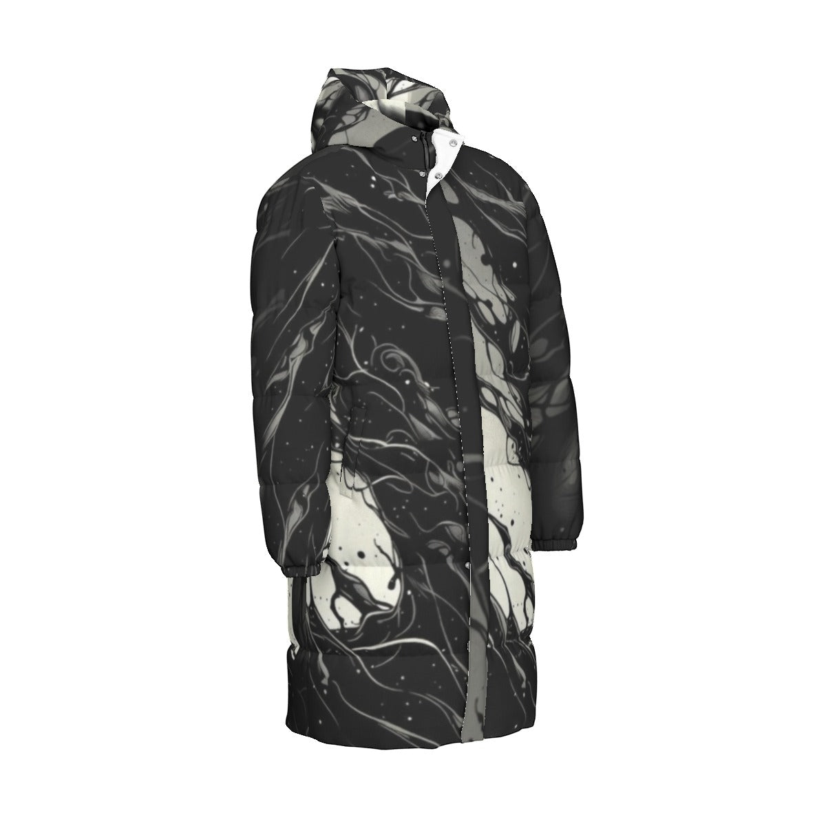 All-Over Print Unisex Long Down Jacket