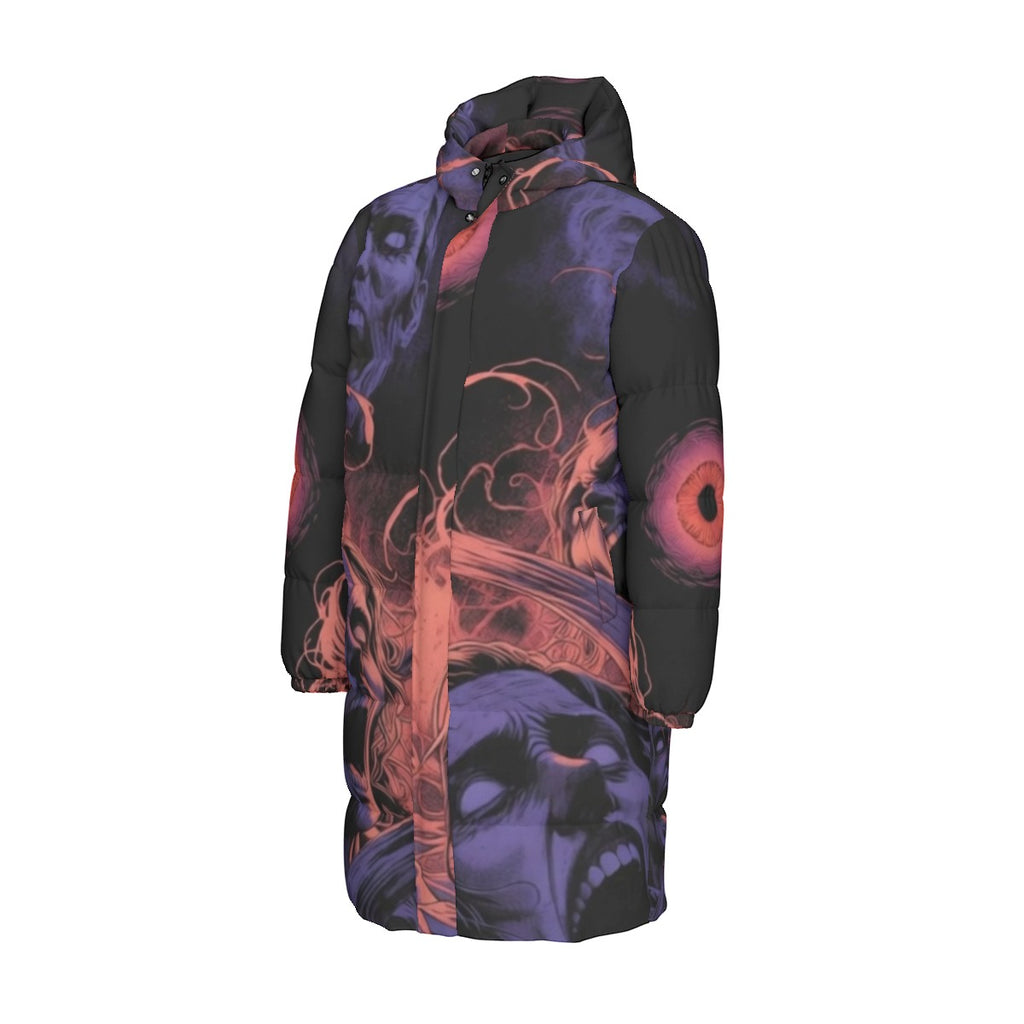 All-Over Print Unisex Long Down Jacket