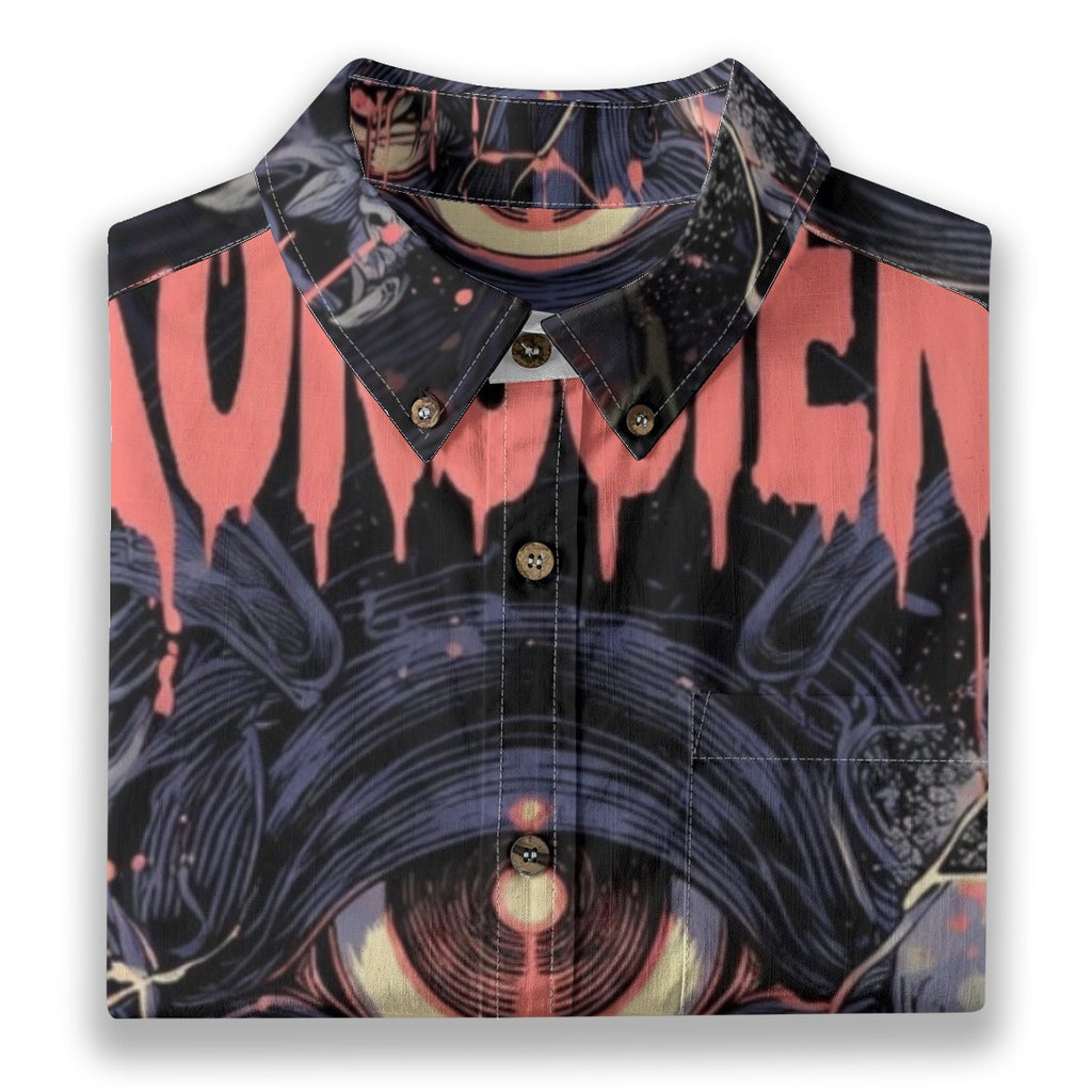 All-Over Print Men's Breathable Cotton Shirt|125GSM