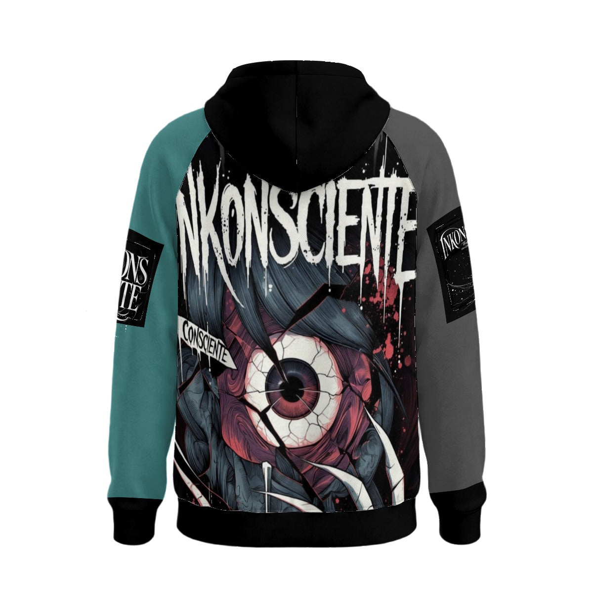 All-Over Print Men’s Fleece Half-Zip Hoodie With Arm Pockets