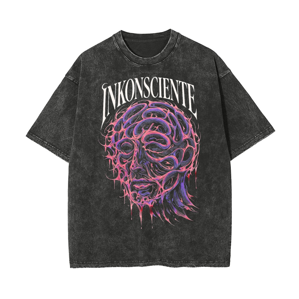 Unisex Heavyweight Washed T-shirt Printed in USA|250GSM Cotton DTF Double-sided