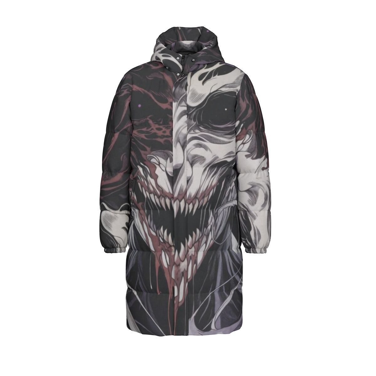 All-Over Print Unisex Long Down Jacket