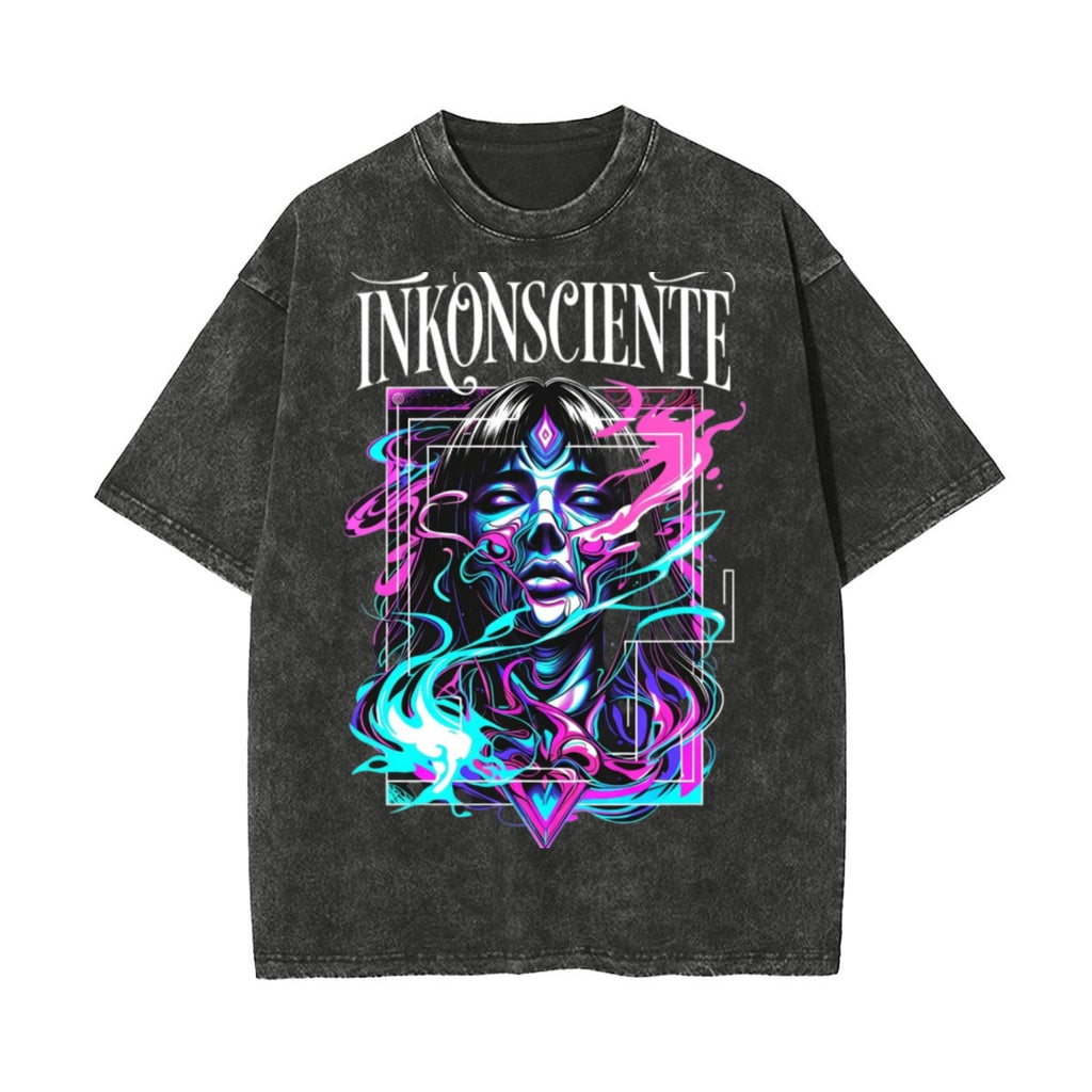 Unisex Heavyweight Washed T-shirt Printed in USA|250GSM Cotton DTF Double-sided