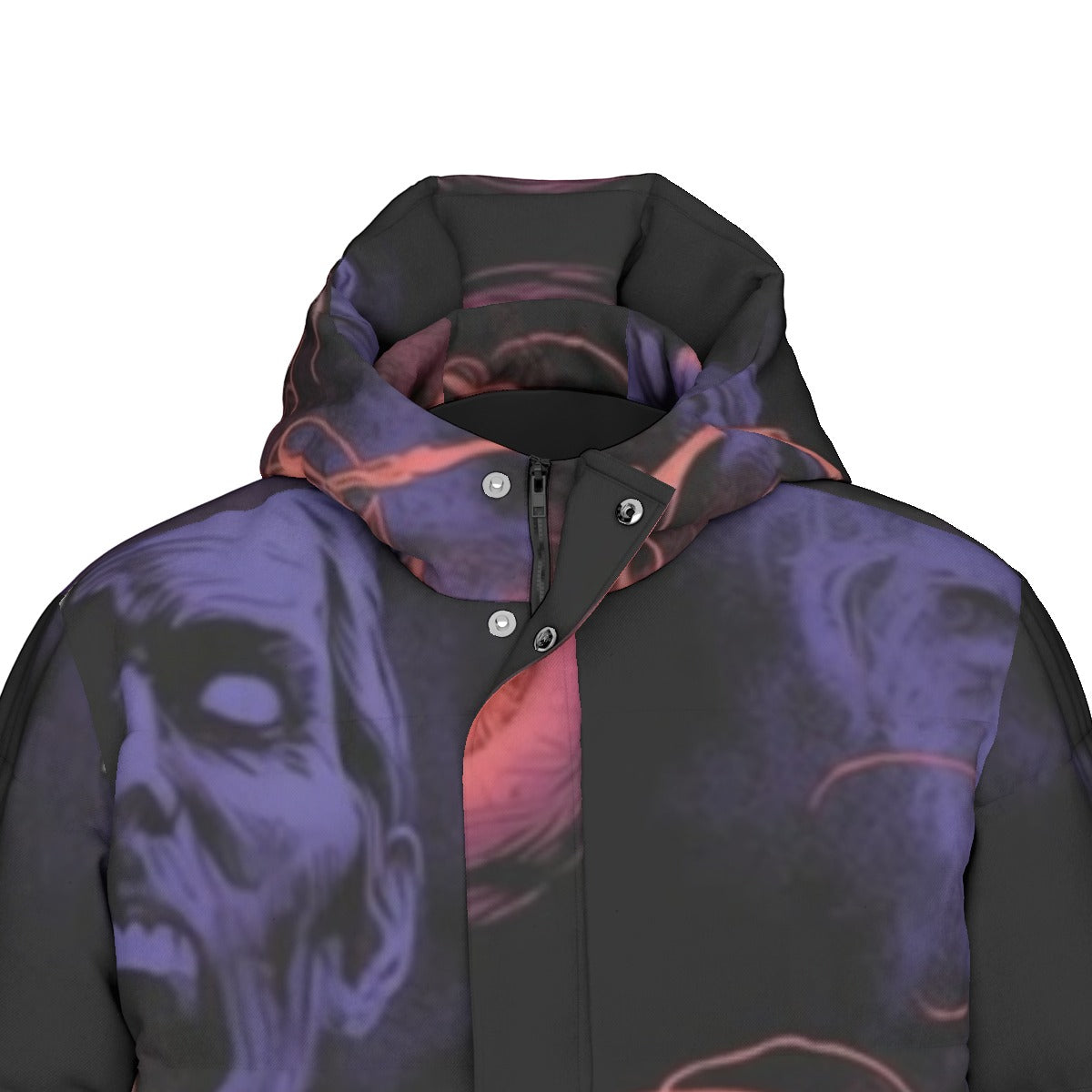 All-Over Print Unisex Long Down Jacket