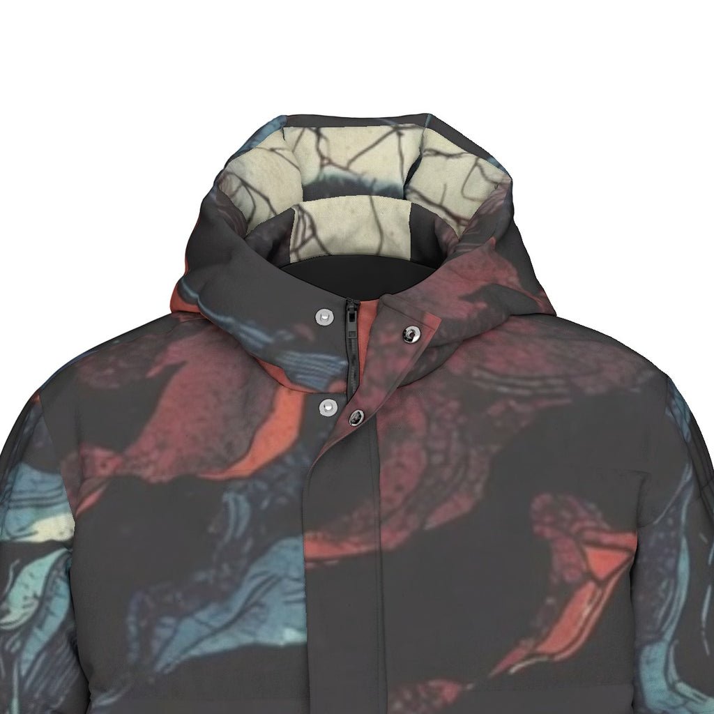 All-Over Print Unisex Long Down Jacket