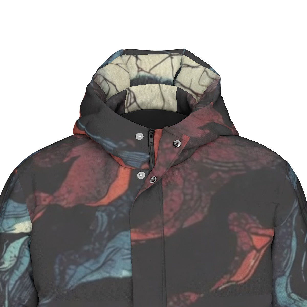 All-Over Print Unisex Long Down Jacket