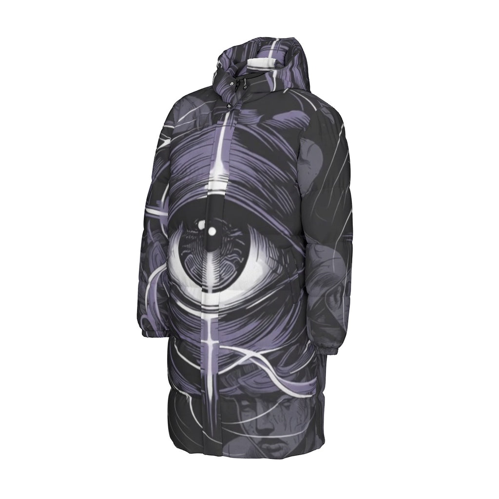 All-Over Print Unisex Long Down Jacket
