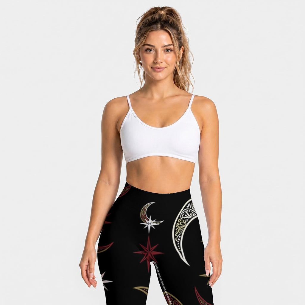 All-Over Print Women's Seamless High Waisted Butt-Lifting Leggings