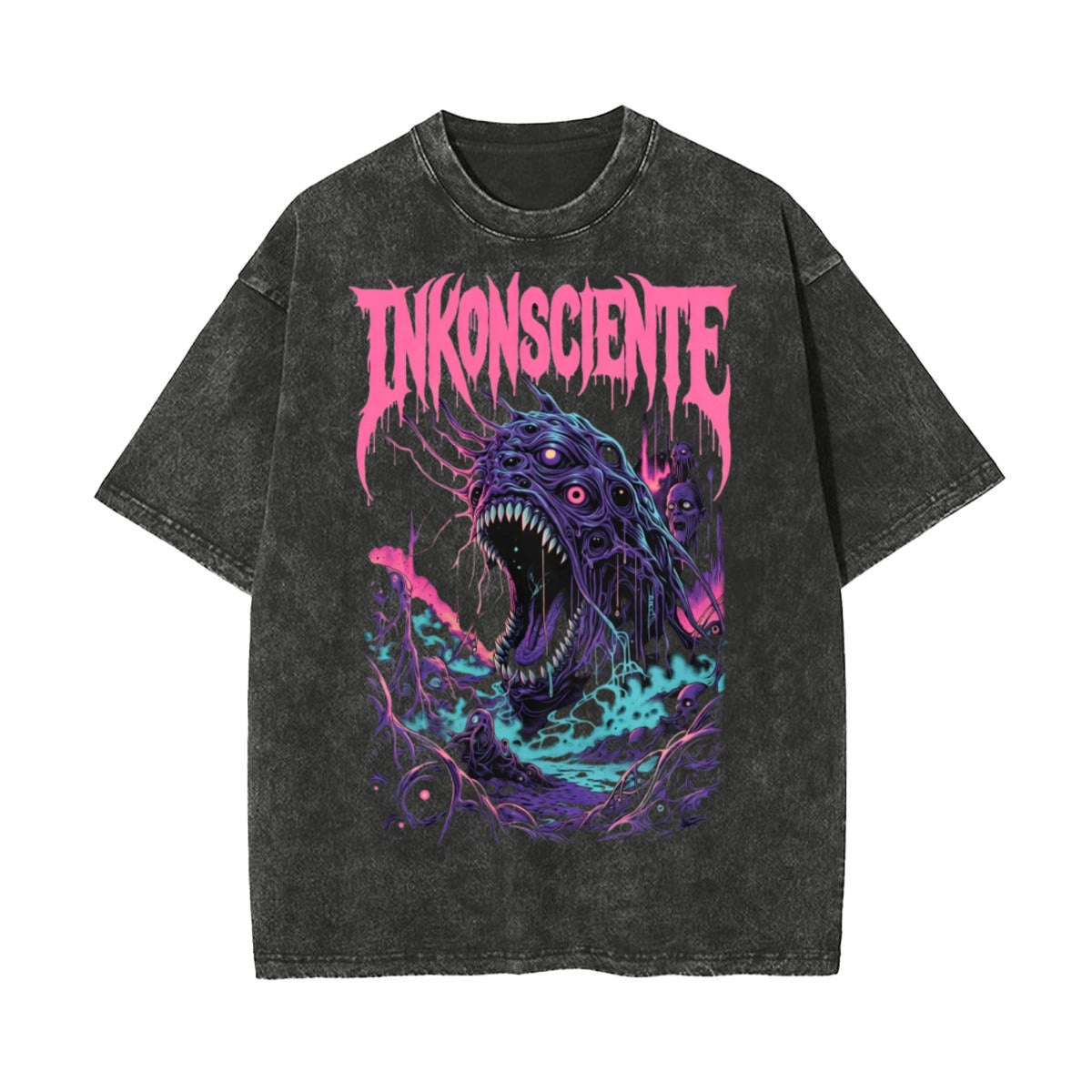 Unisex Heavyweight Washed T-shirt Printed in USA|250GSM Cotton DTF Double-sided