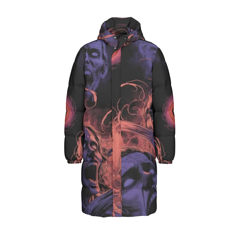 All-Over Print Unisex Long Down Jacket