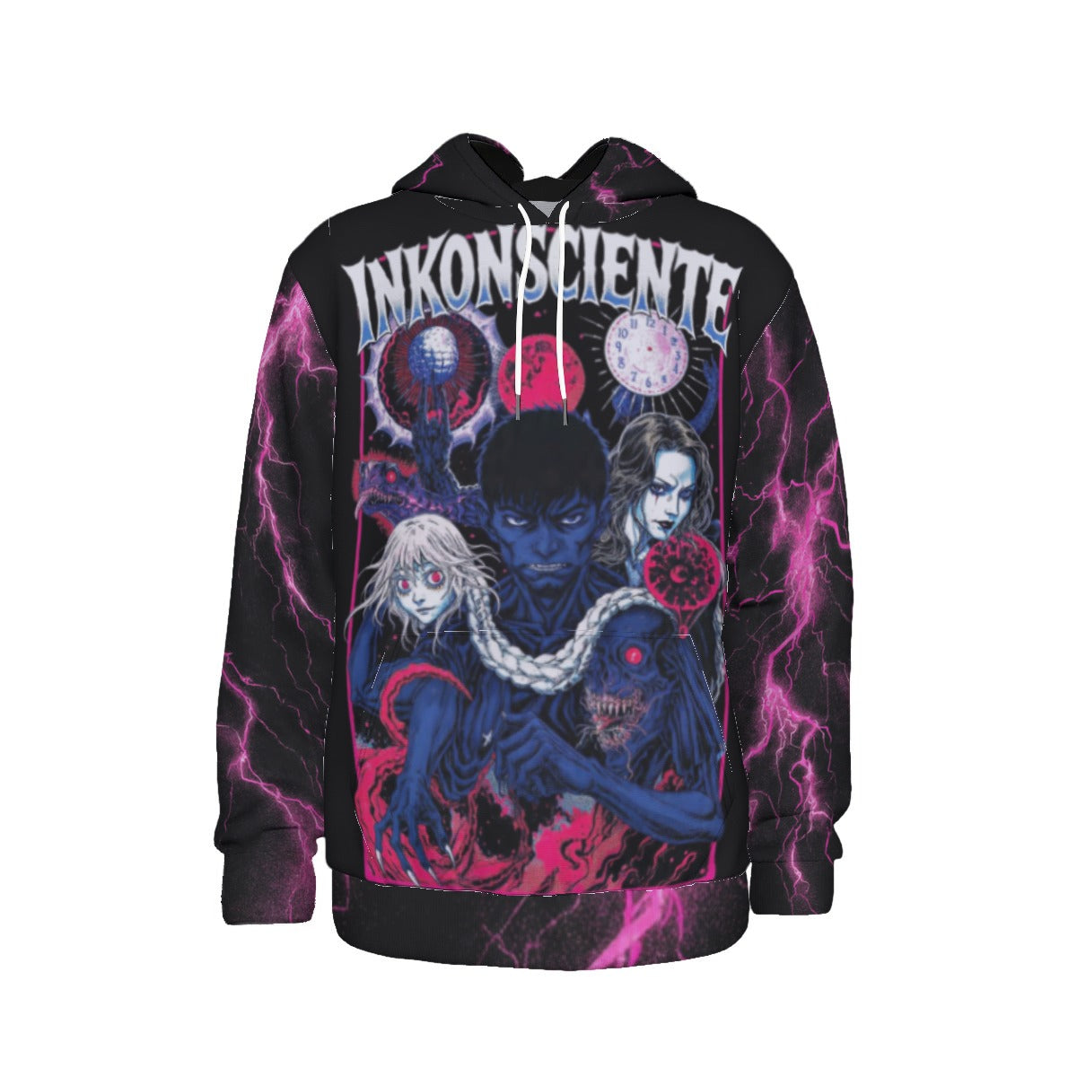 All-Over Print Men's Thicken Pullover Hoodie