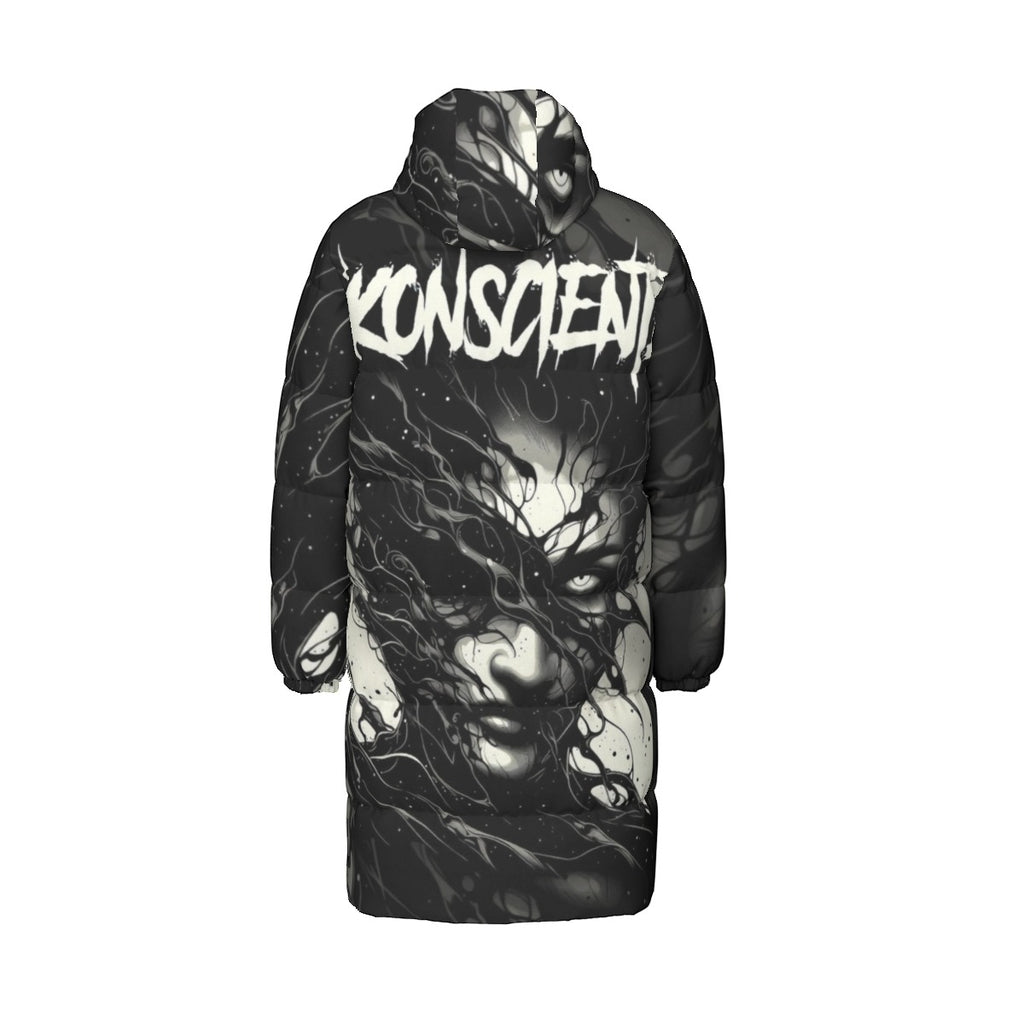 All-Over Print Unisex Long Down Jacket