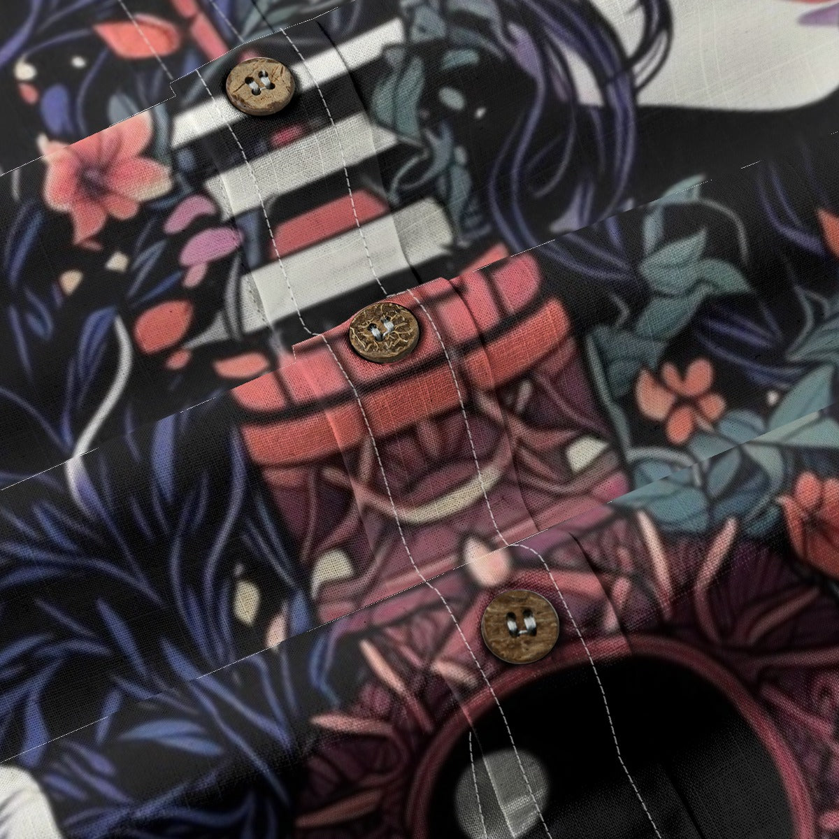 All-Over Print Men's Breathable Cotton Shirt|125GSM