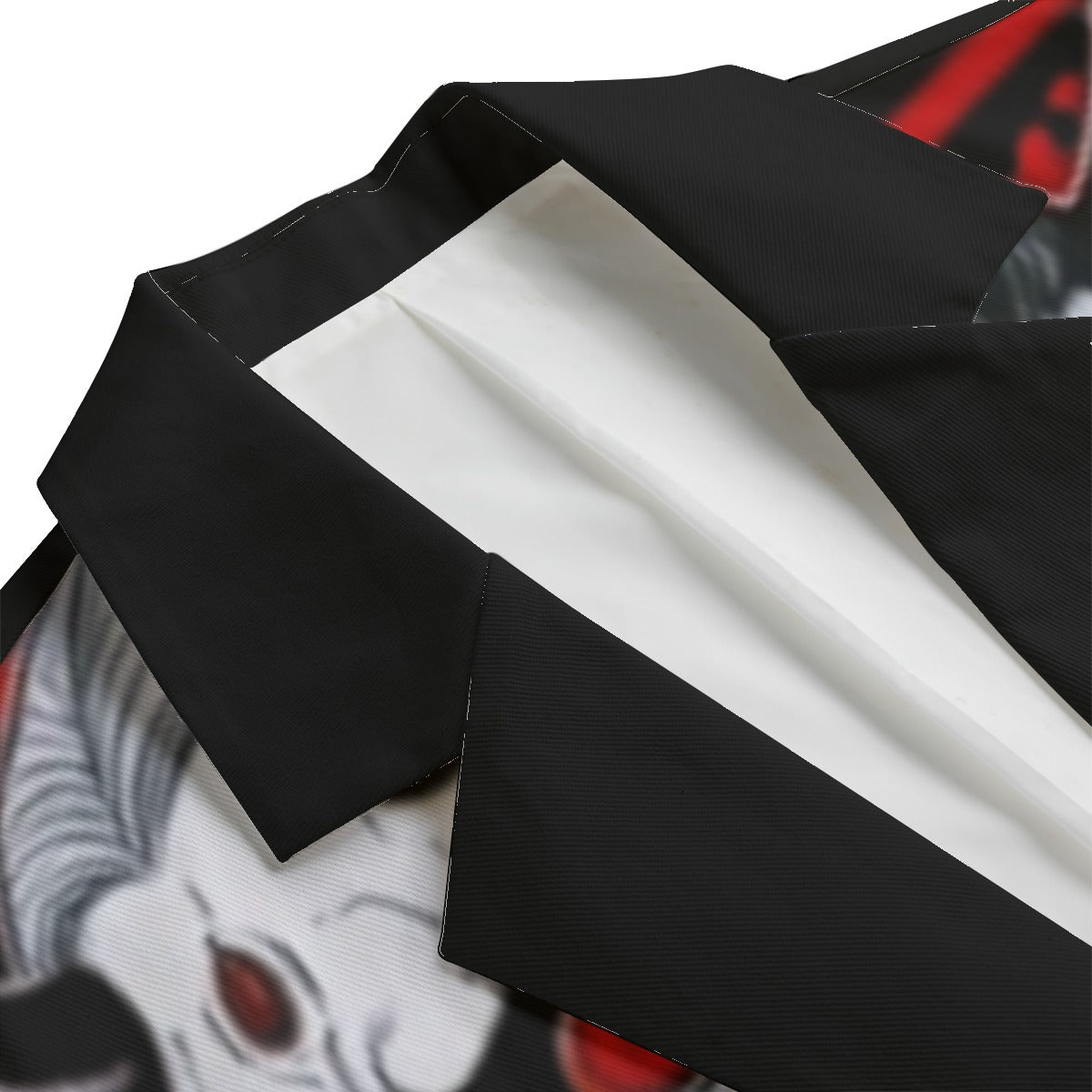 All-Over Print Men's Casual Flat Lapel Collar Blazer | 245GSM Cotton