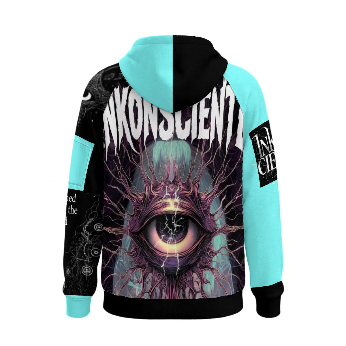 All-Over Print Men’s Fleece Half-Zip Hoodie With Arm Pockets