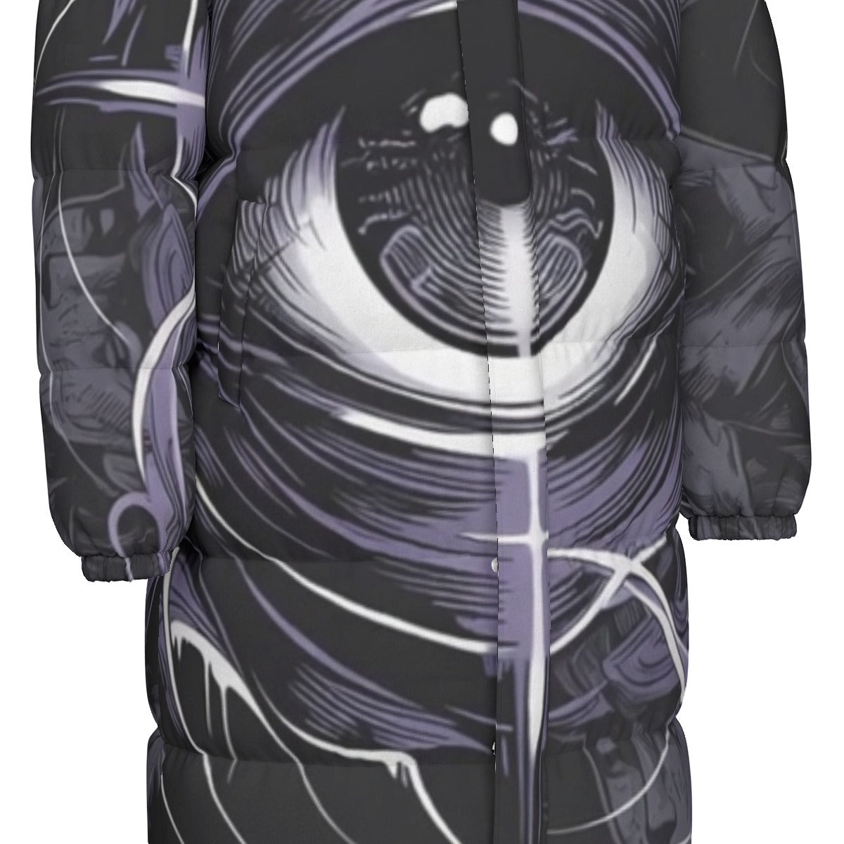 All-Over Print Unisex Long Down Jacket