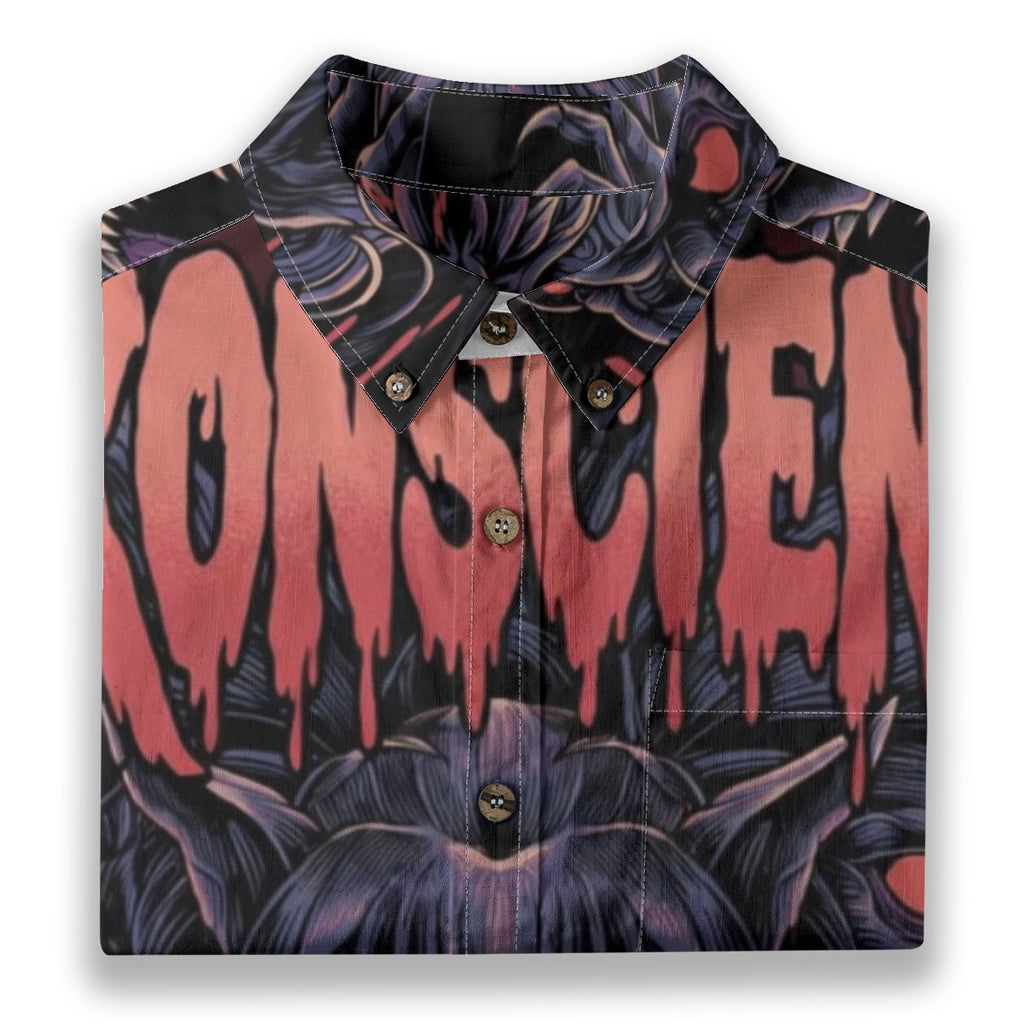 All-Over Print Men's Breathable Cotton Shirt|125GSM