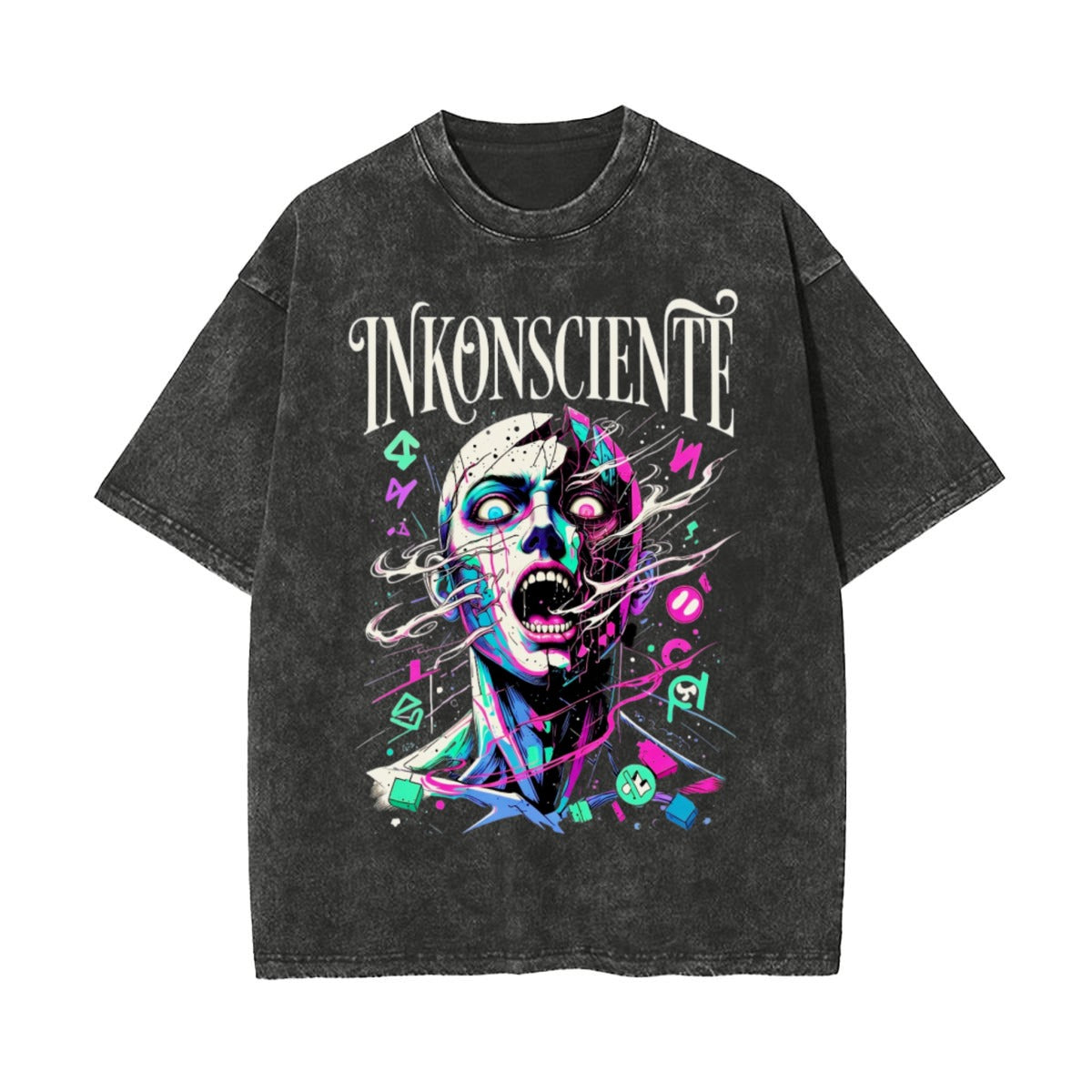 Unisex Heavyweight Washed T-shirt Printed in USA|250GSM Cotton DTF Double-sided