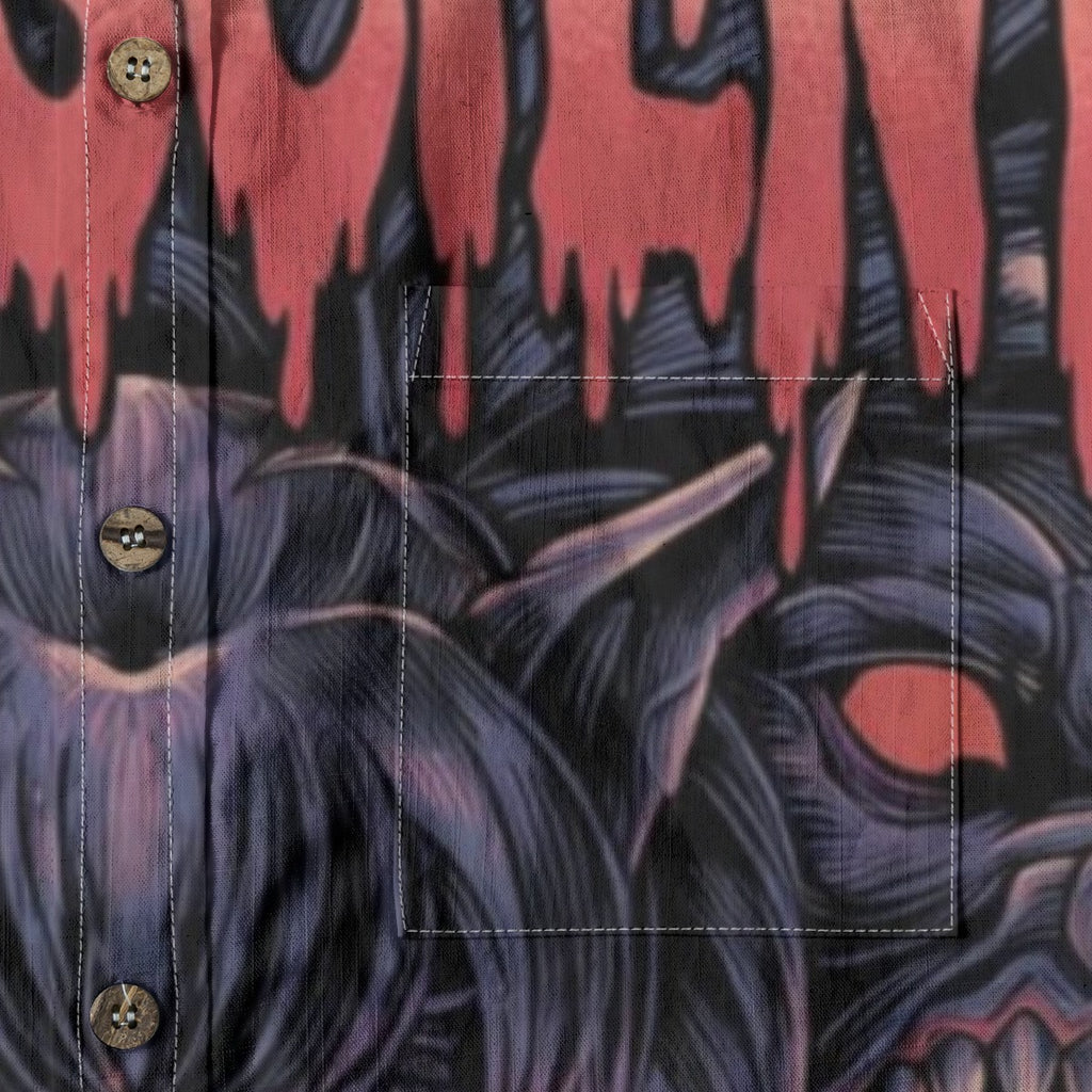 All-Over Print Men's Breathable Cotton Shirt|125GSM