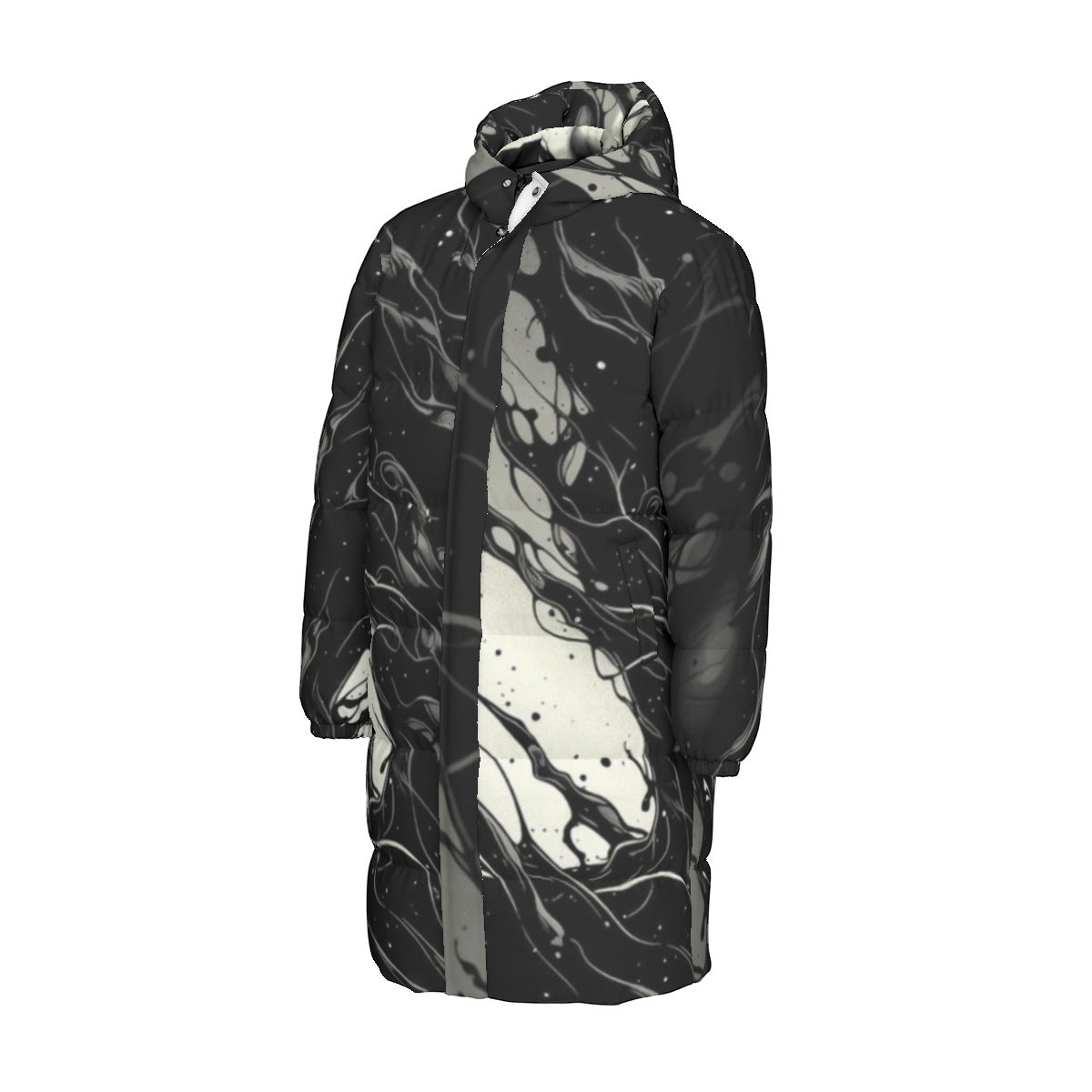 All-Over Print Unisex Long Down Jacket