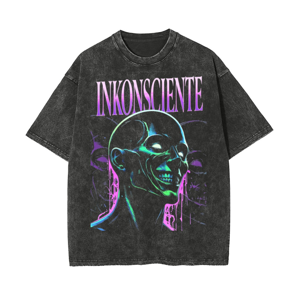 Unisex Heavyweight Washed T-shirt Printed in USA|250GSM Cotton DTF Double-sided