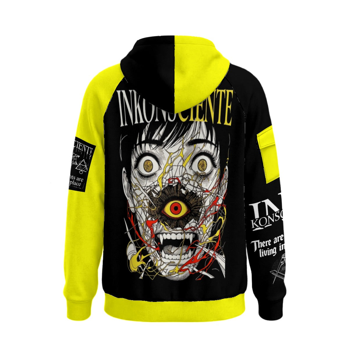 All-Over Print Men’s Fleece Half-Zip Hoodie With Arm Pockets