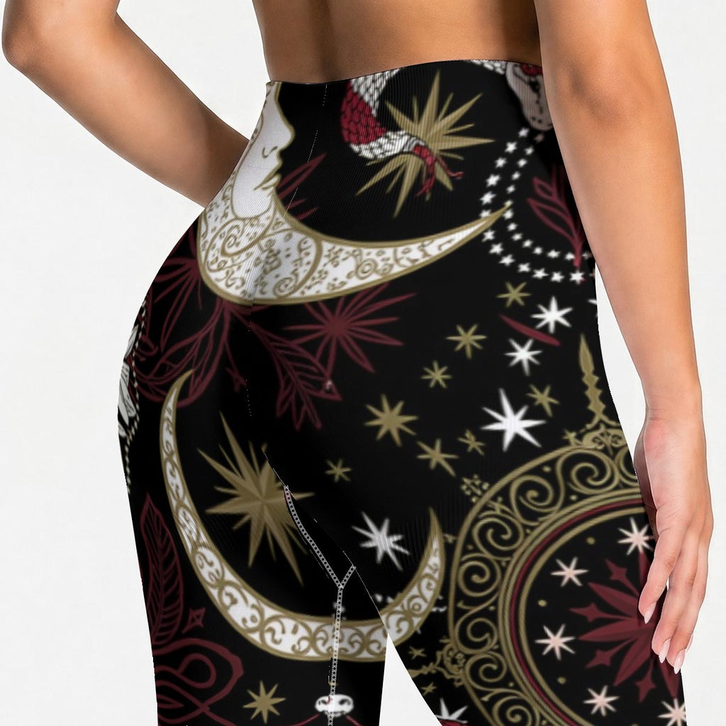 All-Over Print Women's Seamless High Waisted Butt-Lifting Leggings