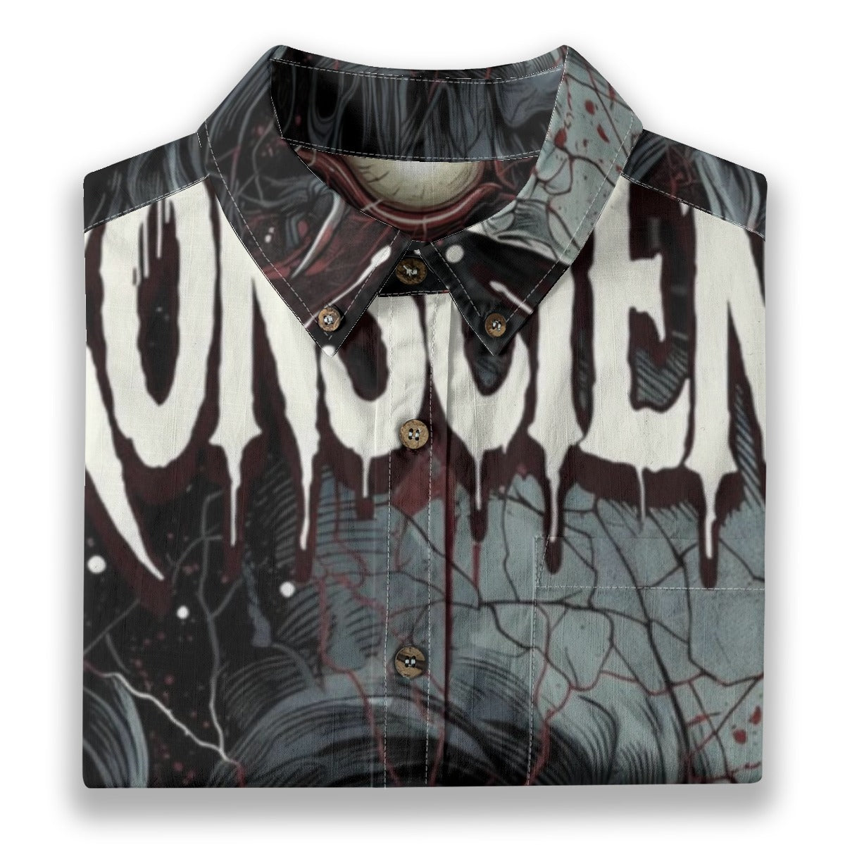 All-Over Print Men's Breathable Cotton Shirt|125GSM