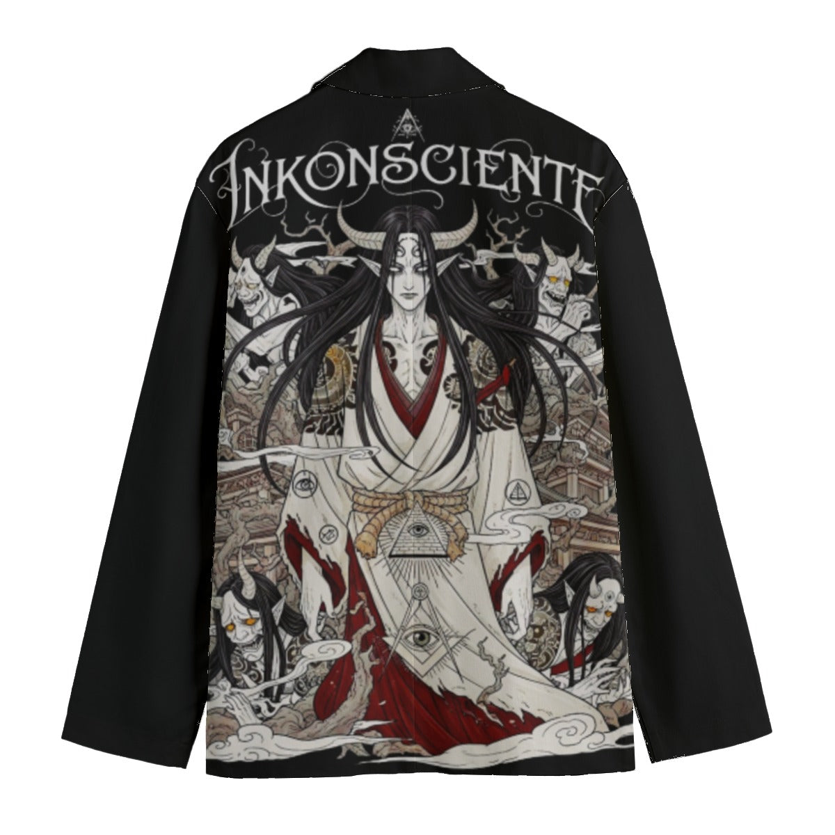 All-Over Print Men's Casual Flat Lapel Collar Blazer | 245GSM Cotton