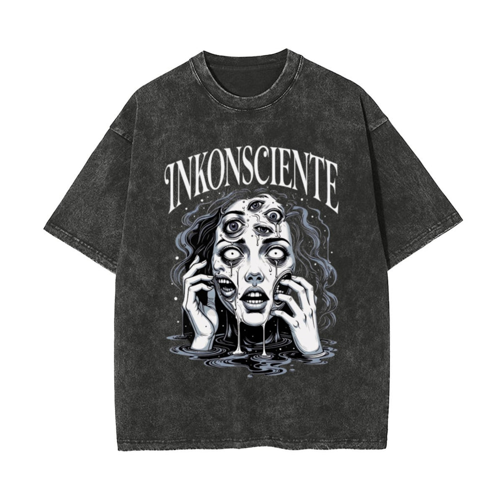 Unisex Heavyweight Washed T-shirt Printed in USA|250GSM Cotton DTF Double-sided