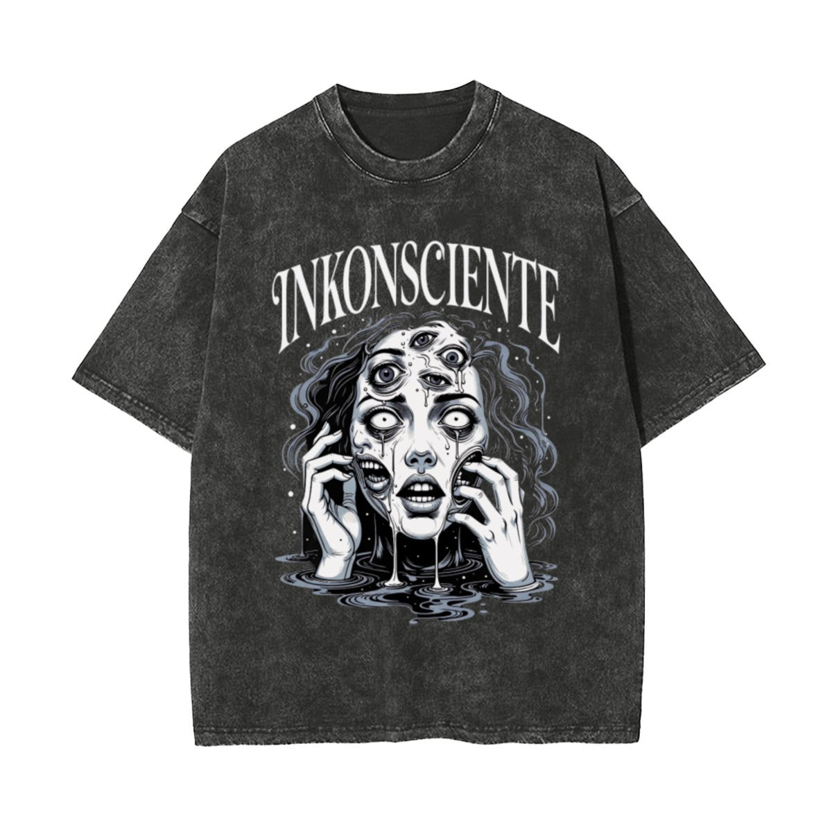 Unisex Heavyweight Washed T-shirt Printed in USA|250GSM Cotton DTF Double-sided