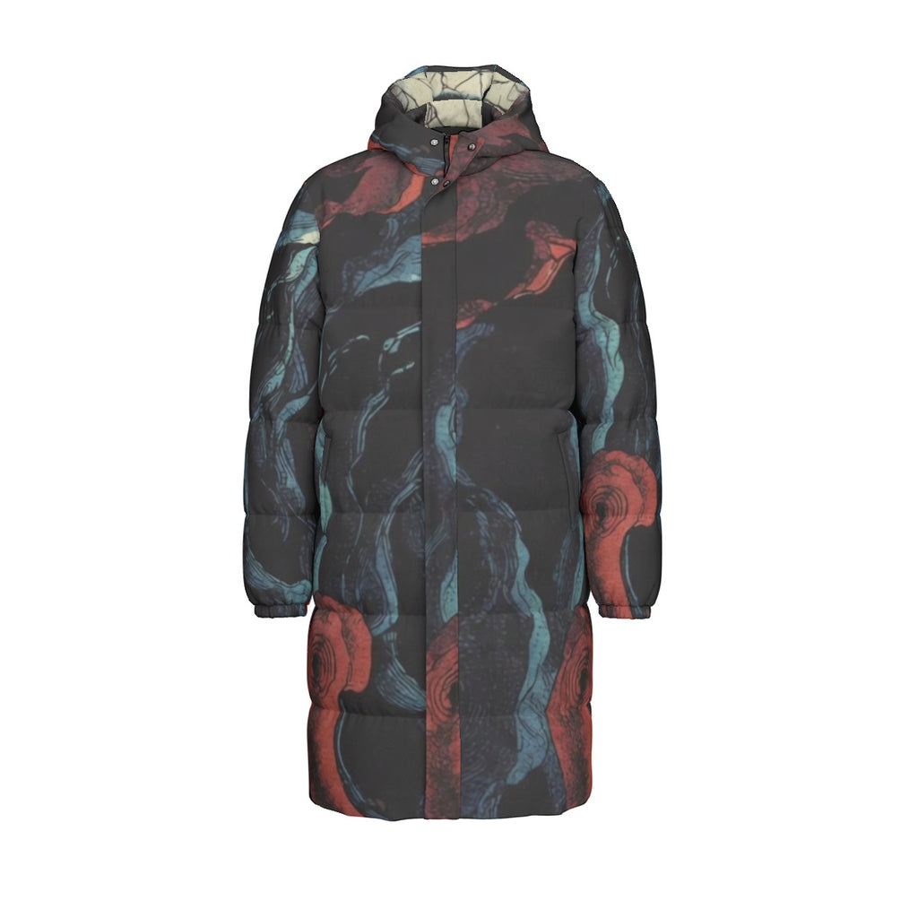 All-Over Print Unisex Long Down Jacket