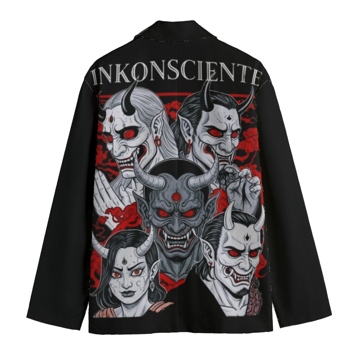 All-Over Print Men's Casual Flat Lapel Collar Blazer | 245GSM Cotton