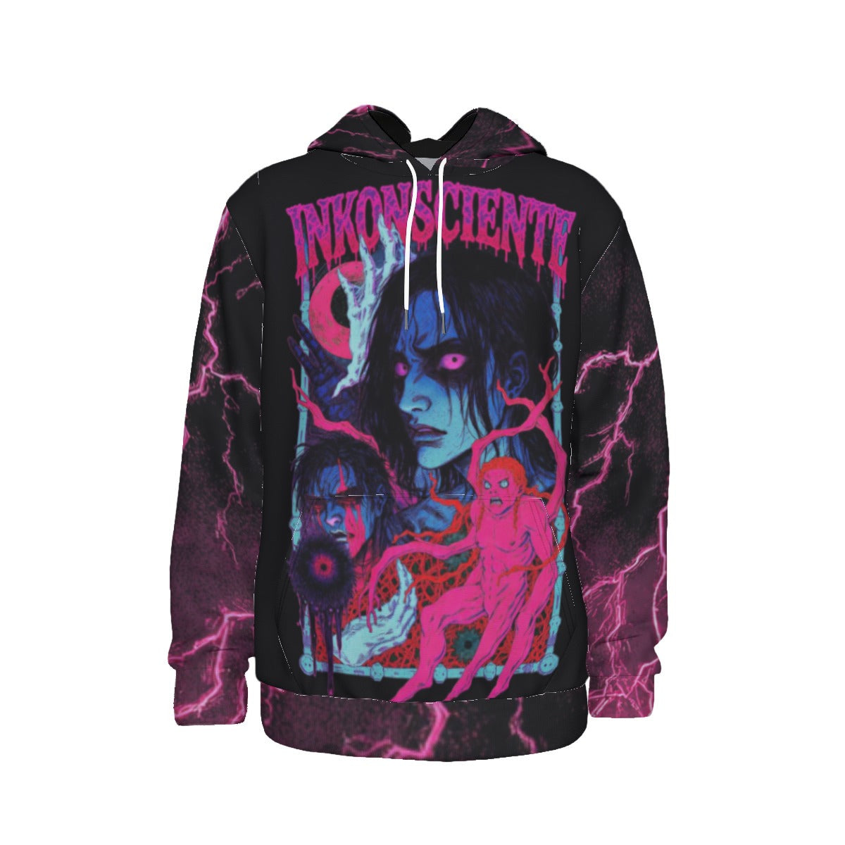 All-Over Print Men's Thicken Pullover Hoodie