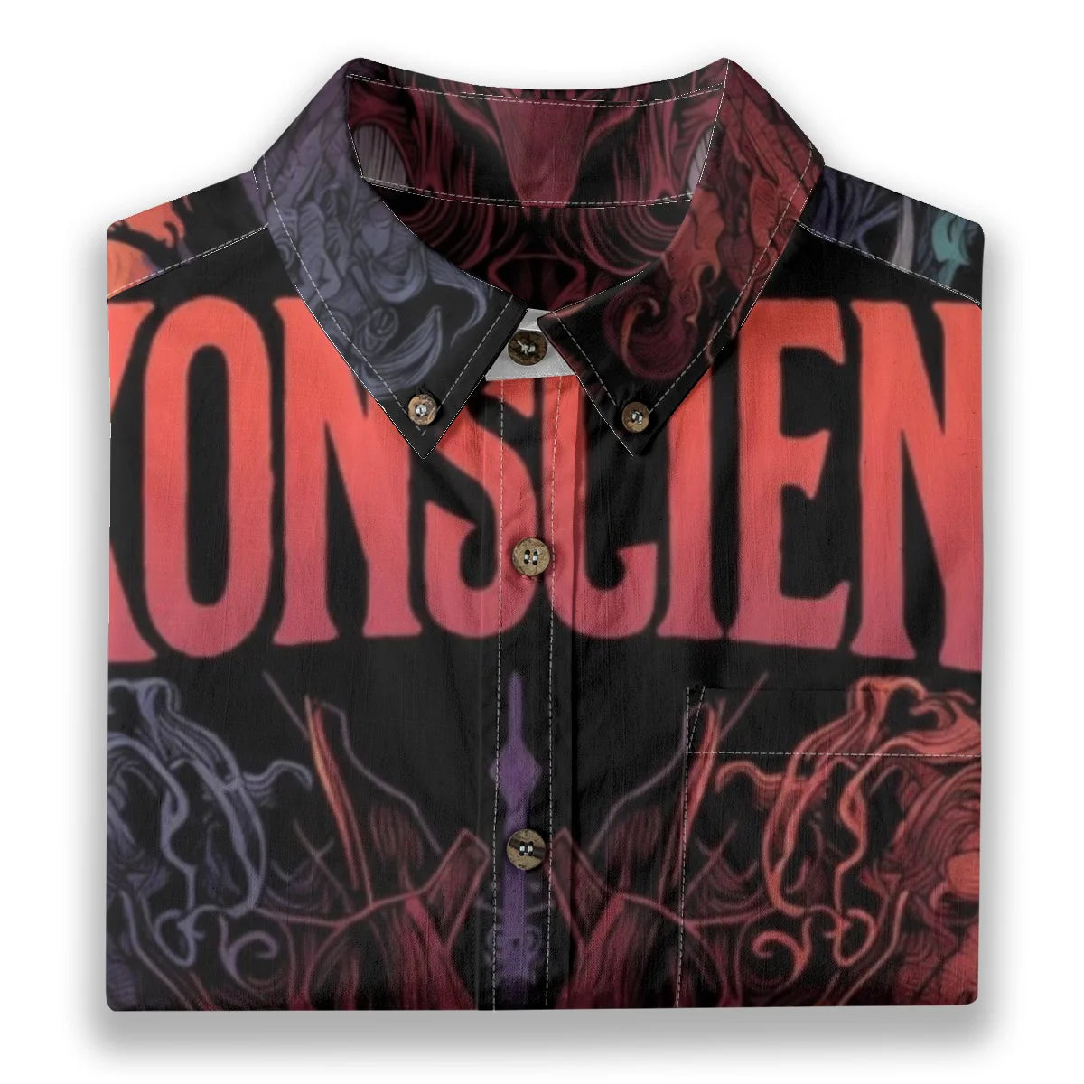 All-Over Print Men's Breathable Cotton Shirt|125GSM