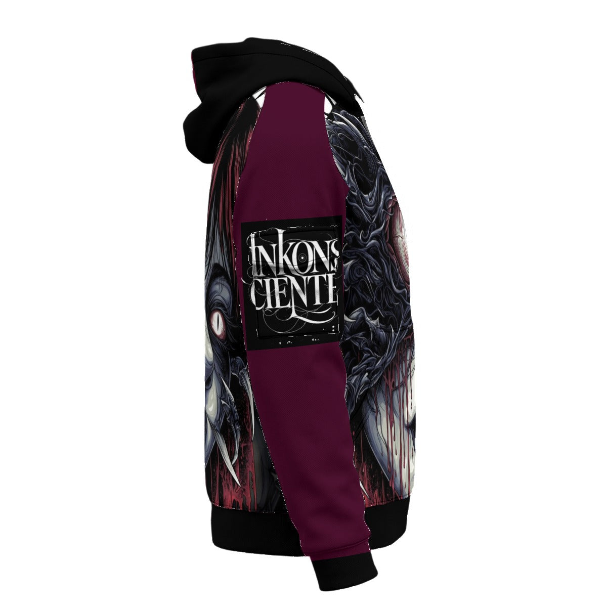 All-Over Print Men’s Fleece Half-Zip Hoodie With Arm Pockets