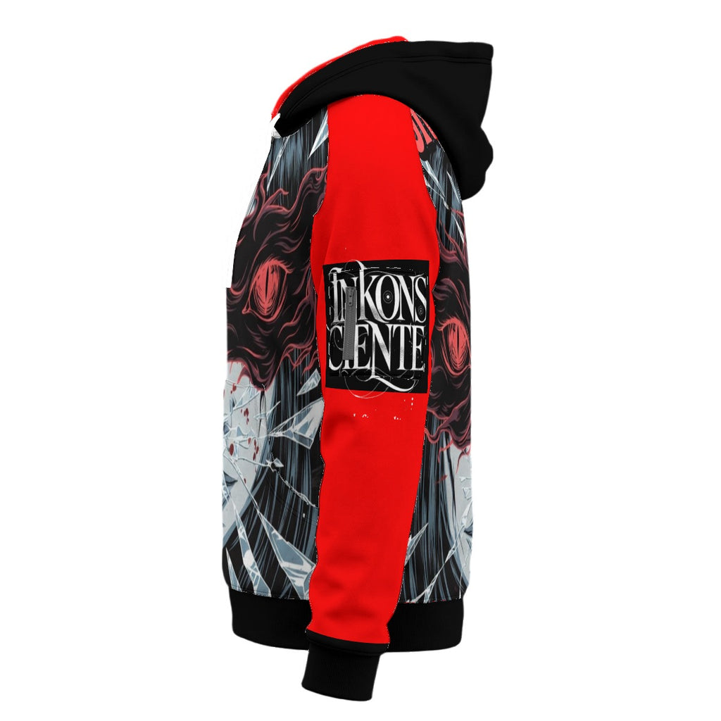 All-Over Print Men’s Fleece Half-Zip Hoodie With Arm Pockets