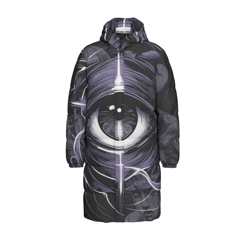 All-Over Print Unisex Long Down Jacket